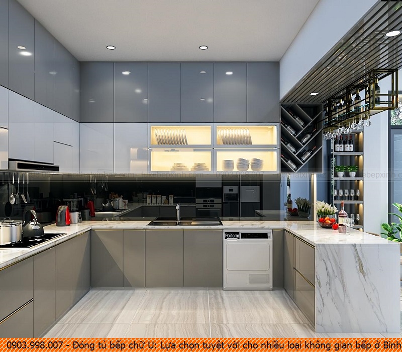 Đóng tủ bếp chữ U: Lựa chọn tuyệt vời cho nhiều loại không gian bếp ở Bình Dương