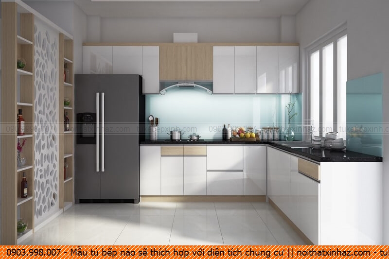 Mẫu tủ bếp nào sẽ thích hợp với diện tích chung cư
