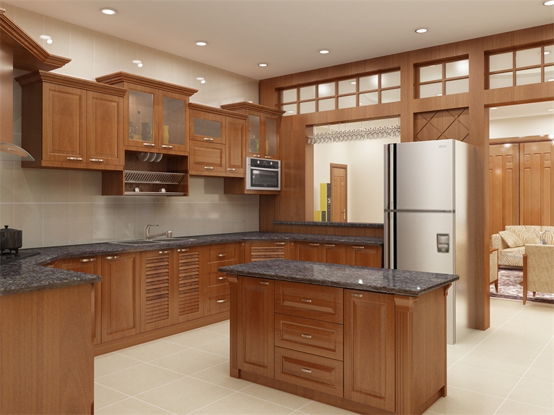 Mẹo thiết kế tủ bếp đẹp cho những không gian bếp rộng