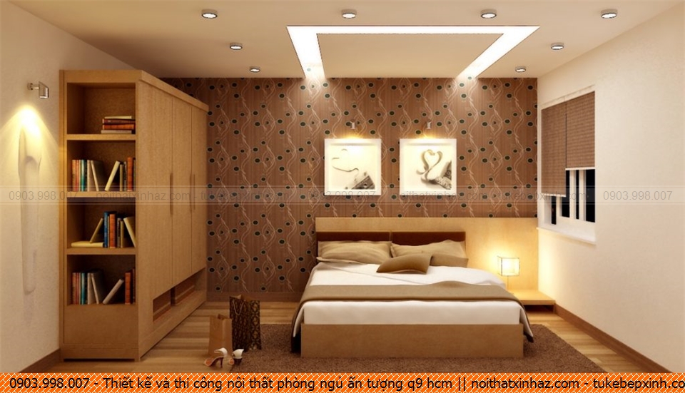 Thiết kế và thi công nội thất phòng ngủ ấn tượng q9 hcm