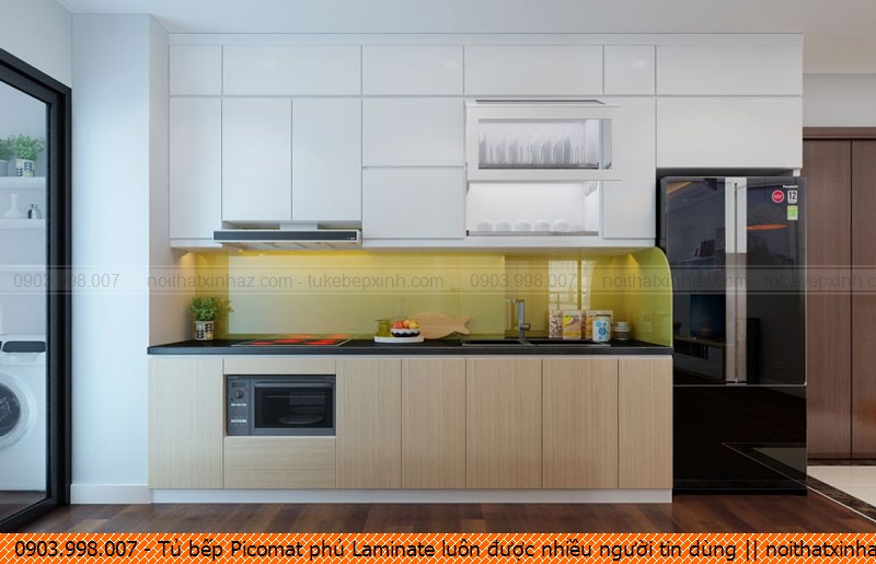 Tủ bếp Picomat phủ Laminate luôn được nhiều người tin dùng