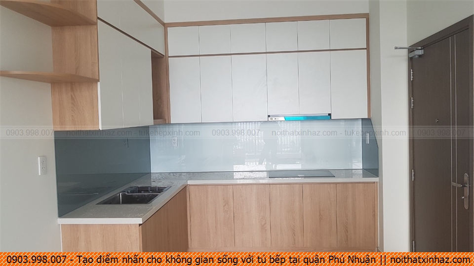 Tạo điểm nhấn cho không gian sống với tủ bếp tại quận Phú Nhuận