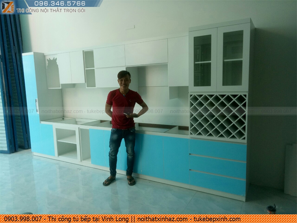 Thi công tủ bếp tại Vĩnh Long