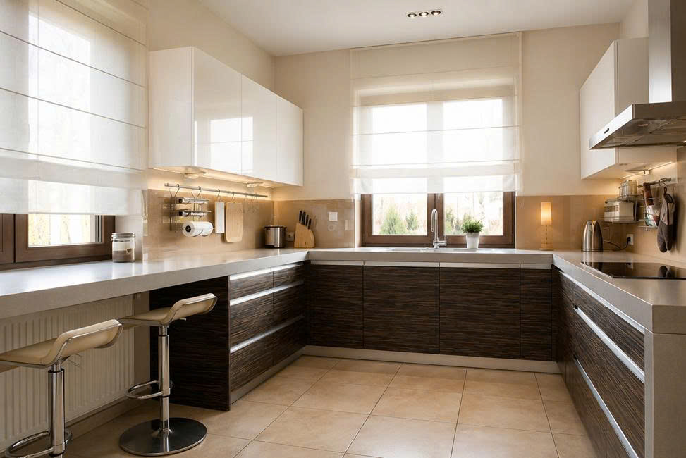 tủ bếp acrylic đẹp hiện đại cho gia đình