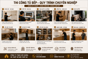 thi công tủ bếp thủ đưc