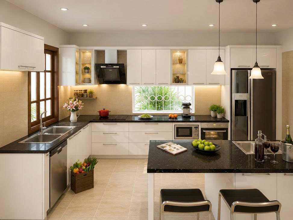 thiết kế bếp tiện nghi tối ưu công năng sử dụng