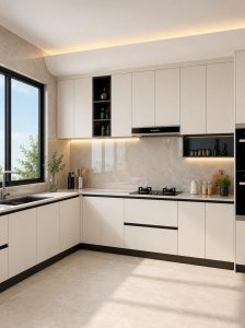 thiết kế bếp tối ưu diện tích sử dụng hiệu quả