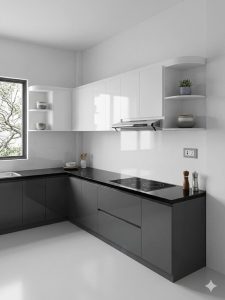 mẫu tủ bếp acrylic giá rẻ