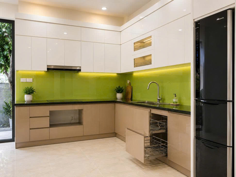 tủ bếp gỗ công nghiệp tại Điện Biên