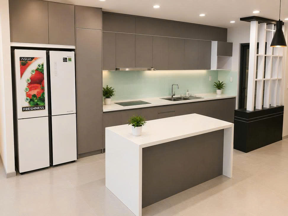 tủ bếp gỗ công nghiệp tại Tuyên Quang