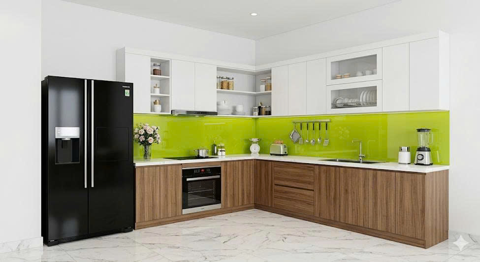 tủ bếp melamine tại An Dương Hải Phòng