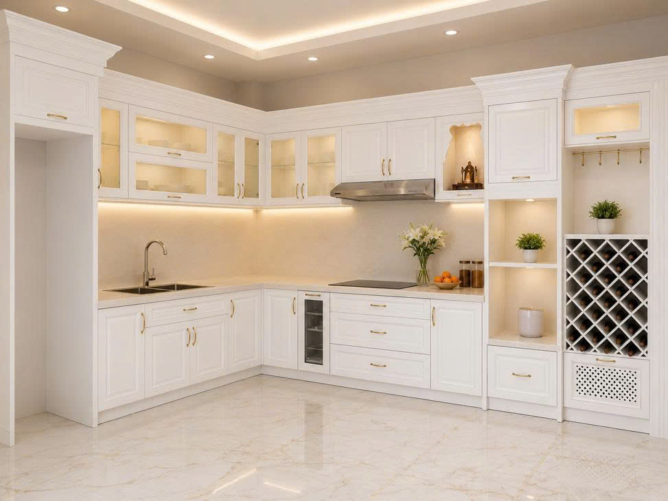 Bếp sau khi hoàn thiện